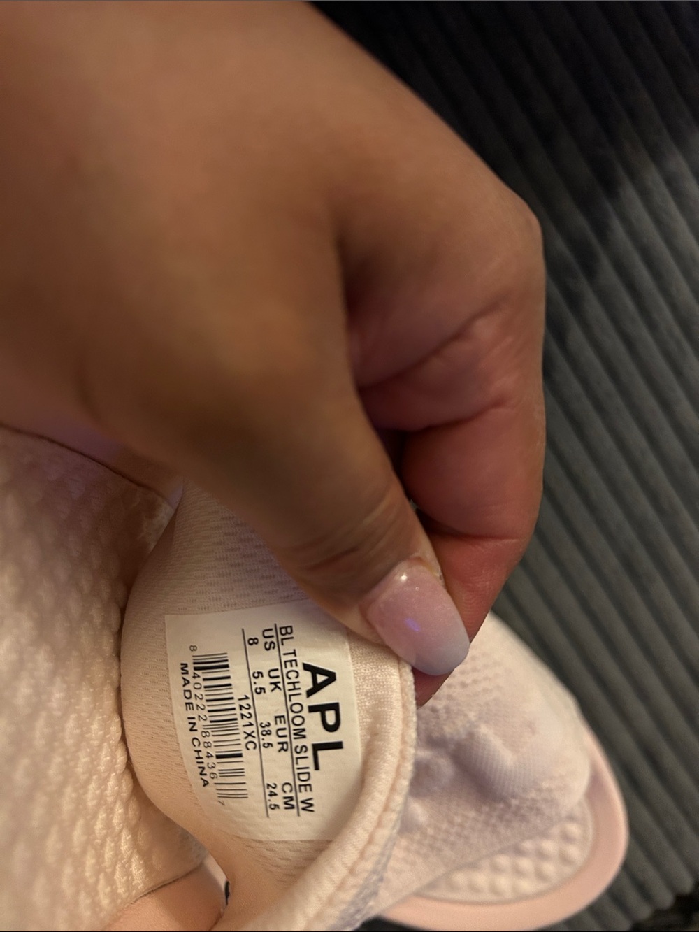 APL Women’s Slide Sandals in Light Pink - Picture 7 of 7